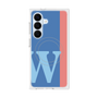 プレミアムスクエアケース with SnapMag［ オリジナル - initial color line - W blue ］