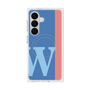 プレミアムスクエアケース with SnapMag［ オリジナル - initial color line - W blue ］