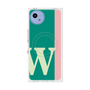 プレミアムスクエアケース with SnapMag［ オリジナル - initial color line - W green ］