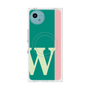プレミアムスクエアケース with SnapMag［ オリジナル - initial color line - W green ］