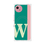 プレミアムスクエアケース with SnapMag［ オリジナル - initial color line - W green ］