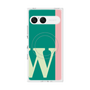プレミアムスクエアケース with SnapMag［ オリジナル - initial color line - W green ］