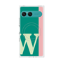 プレミアムスクエアケース with SnapMag［ オリジナル - initial color line - W green ］