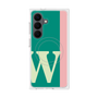 プレミアムスクエアケース with SnapMag［ オリジナル - initial color line - W green ］