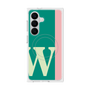 プレミアムスクエアケース with SnapMag［ オリジナル - initial color line - W green ］