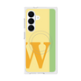 プレミアムスクエアケース with SnapMag［ オリジナル - initial color line - W yellow ］