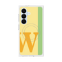 プレミアムスクエアケース with SnapMag［ オリジナル - initial color line - W yellow ］