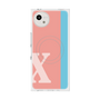 プレミアムスクエアケース with SnapMag［ オリジナル - initial color line - X pink ］