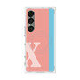 プレミアムスクエアケース with SnapMag［ オリジナル - initial color line - X pink ］