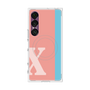 プレミアムスクエアケース with SnapMag［ オリジナル - initial color line - X pink ］