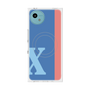 プレミアムスクエアケース with SnapMag［ オリジナル - initial color line - X blue ］