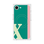 プレミアムスクエアケース with SnapMag［ オリジナル - initial color line - X green ］