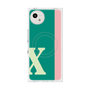 プレミアムスクエアケース with SnapMag［ オリジナル - initial color line - X green ］