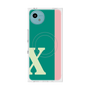 プレミアムスクエアケース with SnapMag［ オリジナル - initial color line - X green ］