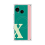 プレミアムスクエアケース with SnapMag［ オリジナル - initial color line - X green ］