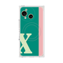 プレミアムスクエアケース with SnapMag［ オリジナル - initial color line - X green ］