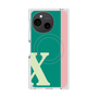 プレミアムスクエアケース with SnapMag［ オリジナル - initial color line - X green ］