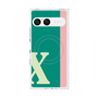 プレミアムスクエアケース with SnapMag［ オリジナル - initial color line - X green ］