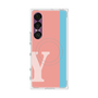 プレミアムスクエアケース with SnapMag［ オリジナル - initial color line - Y pink ］