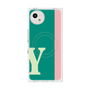 プレミアムスクエアケース with SnapMag［ オリジナル - initial color line - Y green ］