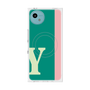 プレミアムスクエアケース with SnapMag［ オリジナル - initial color line - Y green ］