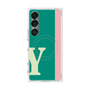 プレミアムスクエアケース with SnapMag［ オリジナル - initial color line - Y green ］