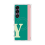 プレミアムスクエアケース with SnapMag［ オリジナル - initial color line - Y green ］