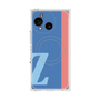 プレミアムスクエアケース with SnapMag［ オリジナル - initial color line - Z blue ］