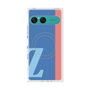 プレミアムスクエアケース with SnapMag［ オリジナル - initial color line - Z blue ］