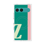 プレミアムスクエアケース with SnapMag［ オリジナル - initial color line - Z green ］