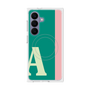 プレミアムスクエアケース with SnapMag［ オリジナル - initial color line - A green ］