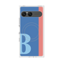 プレミアムスクエアケース with SnapMag［ オリジナル - initial color line - B blue ］
