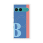 プレミアムスクエアケース with SnapMag［ オリジナル - initial color line - B blue ］
