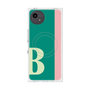 プレミアムスクエアケース with SnapMag［ オリジナル - initial color line - B green ］