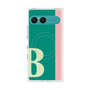 プレミアムスクエアケース with SnapMag［ オリジナル - initial color line - B green ］
