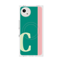 プレミアムスクエアケース with SnapMag［ オリジナル - initial color line - C green ］