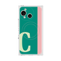 プレミアムスクエアケース with SnapMag［ オリジナル - initial color line - C green ］