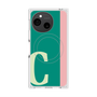 プレミアムスクエアケース with SnapMag［ オリジナル - initial color line - C green ］
