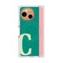 プレミアムスクエアケース with SnapMag［ オリジナル - initial color line - C green ］