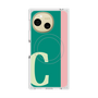 プレミアムスクエアケース with SnapMag［ オリジナル - initial color line - C green ］