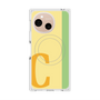 プレミアムスクエアケース with SnapMag［ オリジナル - initial color line - C yellow ］