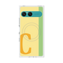 プレミアムスクエアケース with SnapMag［ オリジナル - initial color line - C yellow ］