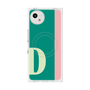 プレミアムスクエアケース with SnapMag［ オリジナル - initial color line - D green ］