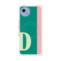 プレミアムスクエアケース with SnapMag［ オリジナル - initial color line - D green ］
