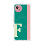 プレミアムスクエアケース with SnapMag［ オリジナル - initial color line - F green ］