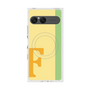 プレミアムスクエアケース with SnapMag［ オリジナル - initial color line - F yellow ］
