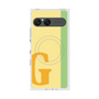 プレミアムスクエアケース with SnapMag［ オリジナル - initial color line - G yellow ］
