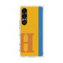 プレミアムスクエアケース with SnapMag［ オリジナル - initial color line - H orange ］