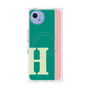 プレミアムスクエアケース with SnapMag［ オリジナル - initial color line - H green ］