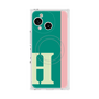 プレミアムスクエアケース with SnapMag［ オリジナル - initial color line - H green ］